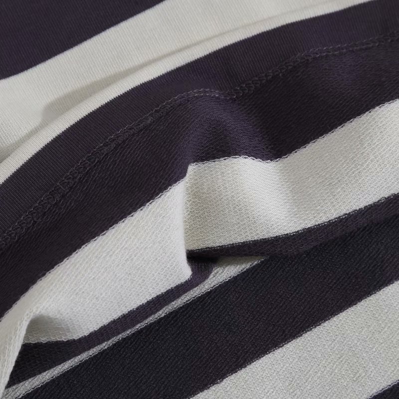 hit color striped mid-length T-shirt NSAM52424