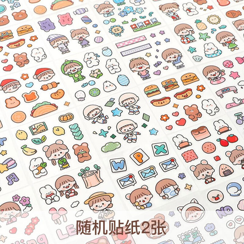 Kedeyu pegatinas de resina creativo lindo 3D pegatinas DIY Diario pegatinas de resina