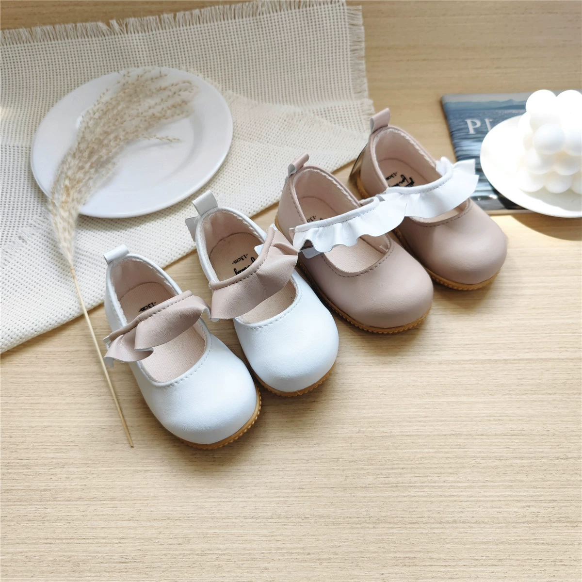 Children's shoes for leather shoes, footwear for early age for princess, soft sole
