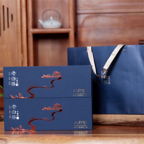 Fuding White Tea Old Shoumei Small Square Cookie Tea Cake Tea Leaf Gift Box Set for Gifting Wholesale Cigarette Strips Live Streaming E-commerce