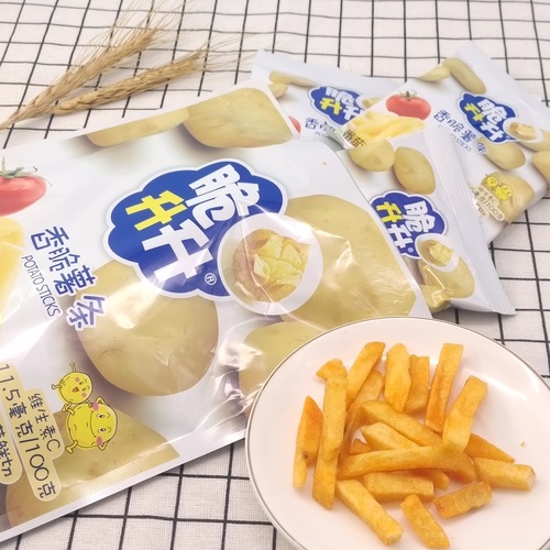 Crispy ascending fragrant potato sticks 100g bagged original-cut potato strips, potato chips, multiple flavors, ready-to-eat snack food