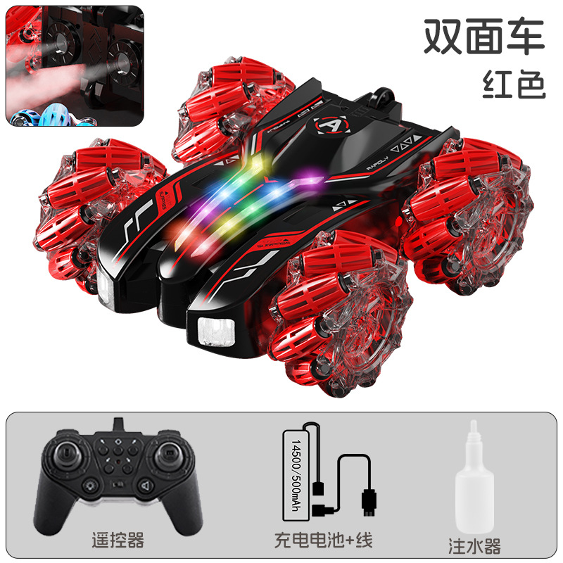 Spray, stunt car, lightweight music red wheel, remote control