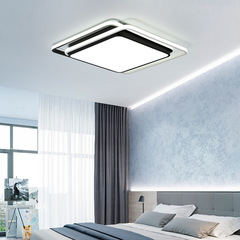 led吸頂燈現代簡約客廳燈長方形家用大氣創意書房主臥室燈具批發