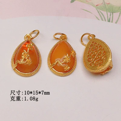 Natural beeswax Buddha accessories s925 Zərgərlik ara hissələri - plum-blossom-dripping