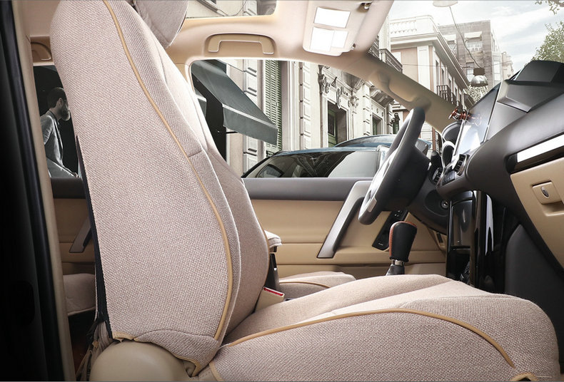 [Cross-border] Toyota 4Runner 11-24 Prado linen seat cover fully surrounded car seat cushion