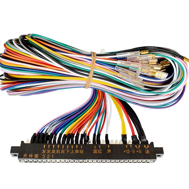 厂家加工生产娱乐游戏机线束套线游戏机娃娃机娱乐机  EL公母线DB