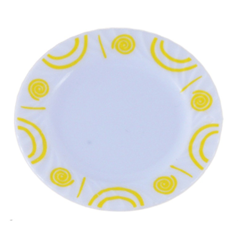 Simulación en miniatura tazón de comida y Juego Mini plato azul y blanco tazón de porcelana jugar casa cocina decoración hecha a mano accesorios de bricolaje al por mayor image 1