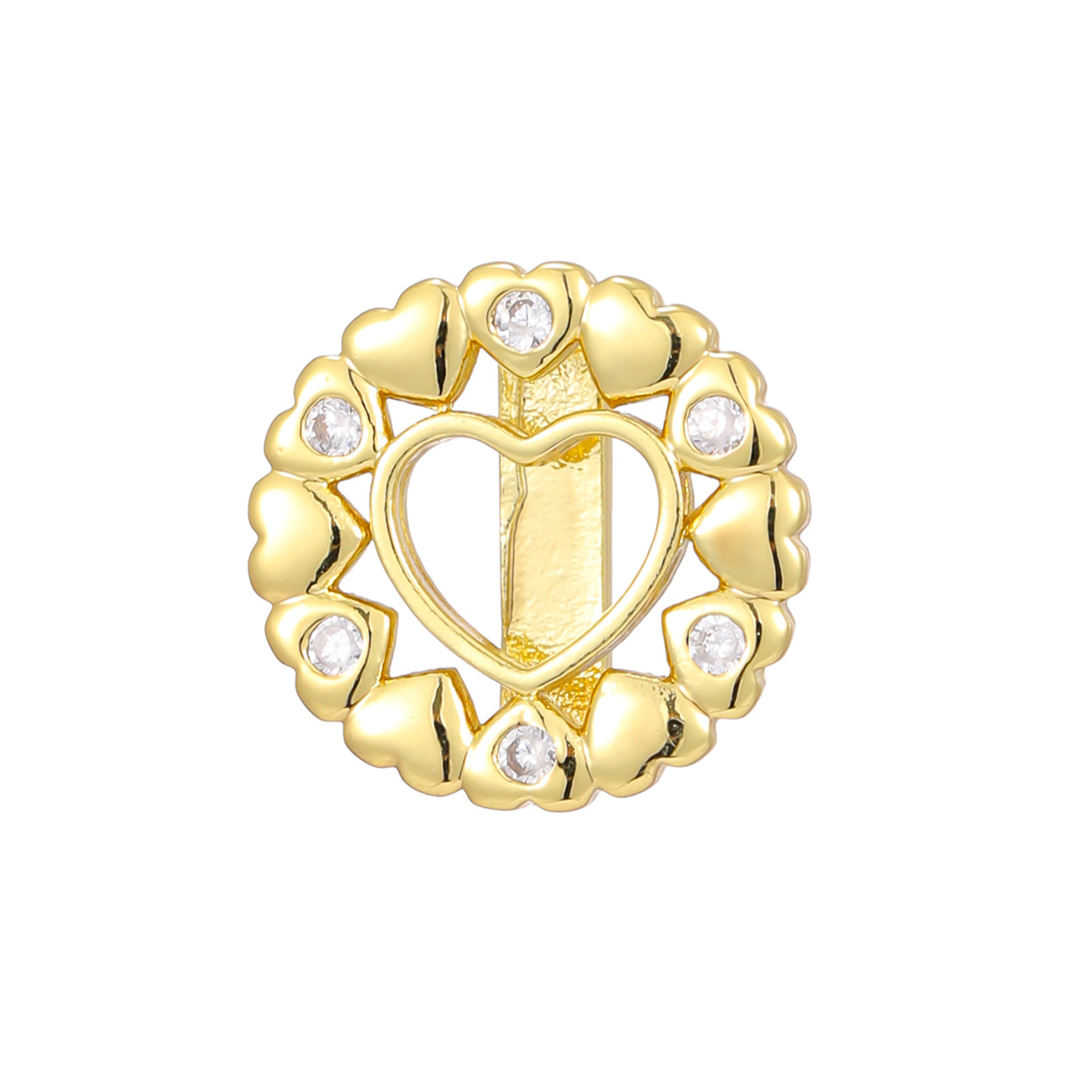 5g Weight Jewelry Accessories Jewelry Making Type Jewelry Accessories Classification 1 Piece Quantity Copper Material Heart Shape Pattern All Seasons Season Polished Finish Plating Design Simple Style, Shiny Style 1 Piece Copper Heart Shape Polished Jewelry Accessories Jewelry Accessories 17