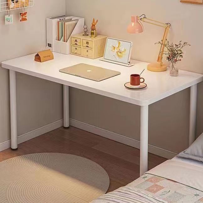 Mesa de computadora minimalista, pequeña mesa blanca para el hogar, mesa de comedor, dormitorio, alquiler de maquillaje, escritorio de estudiantes
