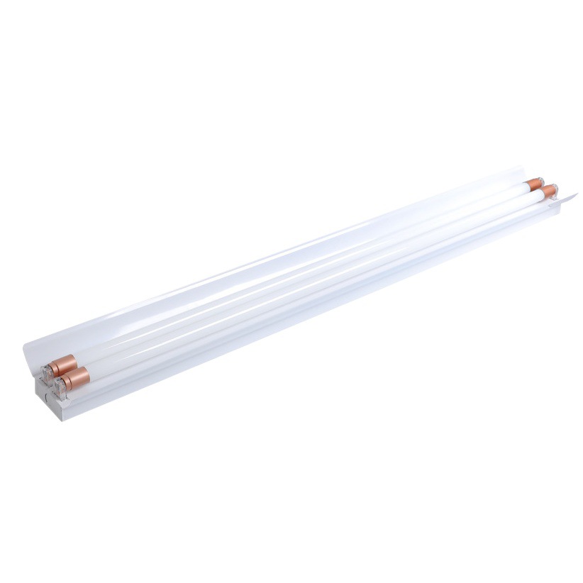Lámpara fluorescente T8 solo tubo doble con cubierta engrosada 1,2 m conjunto completo de ahorro de energía fábrica supermercado almacén estacionamiento taller lámpara