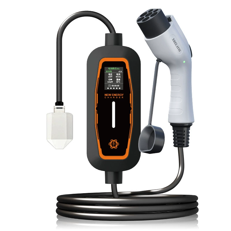 Зарядная ворса, новый энергетический аккумулятор, зарядный пистолет для электромобилей, 7KW32A, бытовой портативный ворс без заземления, 220 В