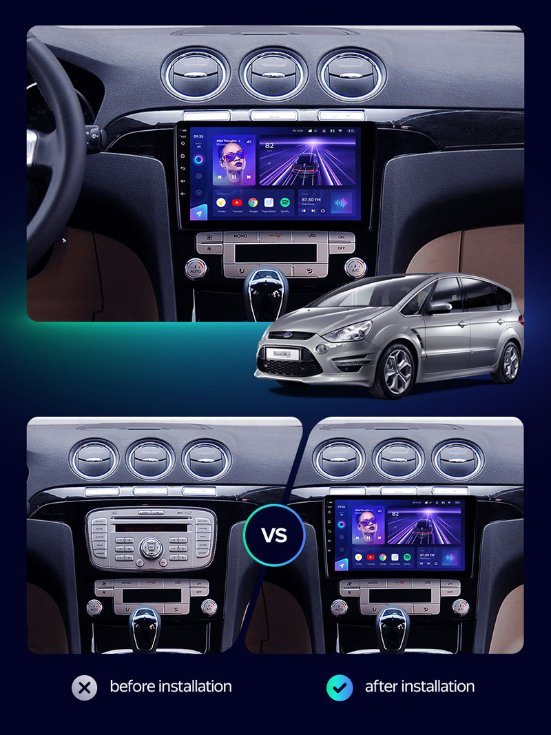 Suitable for 07-15 Ford Maxus Car Navigation Carplay Android Dvd Navigation Smart Audio and Video All-In-One Machine