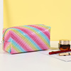 Handheld rainbow cosmetic bag, organizer bag