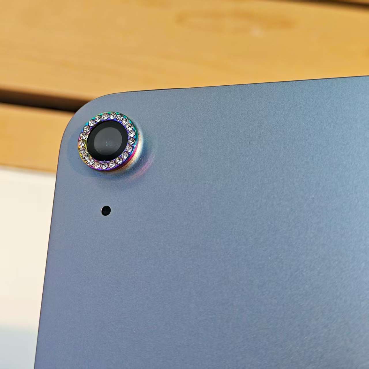 Aplicable iPad cámara Apple Air tablet 2024mini2025 incrustado flash diamante ojo de halcón película de cabeza