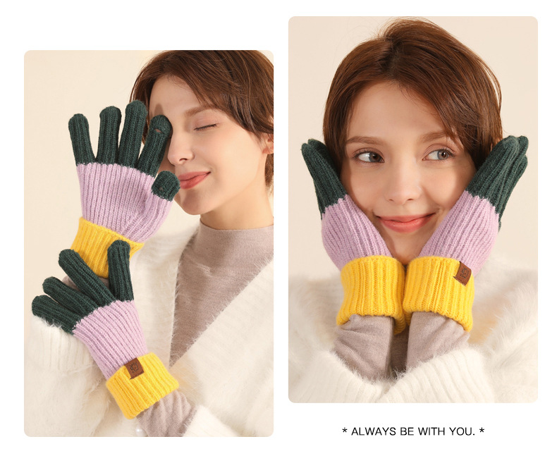 130g Weight Gloves Classification Women's Casual Retro Solid Color Gloves 1 Pair