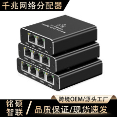 国境を越えたギガビットネットワークスプリッター、1入力2出力RJ45ネットワークケーブル、1入力4出力スプリッター