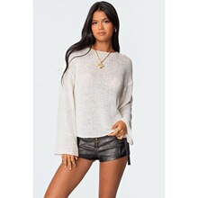 I 45814 Long Sleeve Round Neck Sweater �ﶬ����ë�� �羳