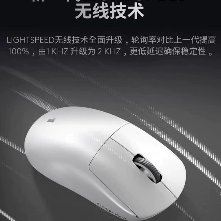 Logitech, подлинная игровая пурпурно-белая беспроводная мышь