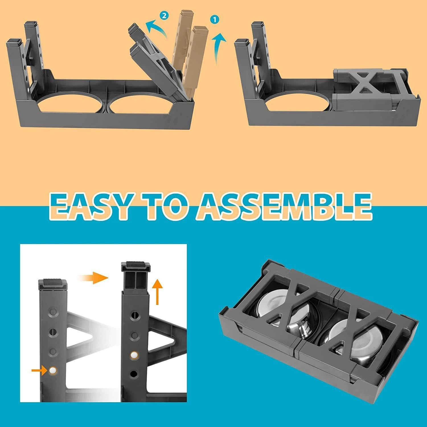 Поднятие кормушки для домашних животных:Cannot determine height/angle-adjustable миска для собаки и кошки, антивытекательная, средняя/большая собака