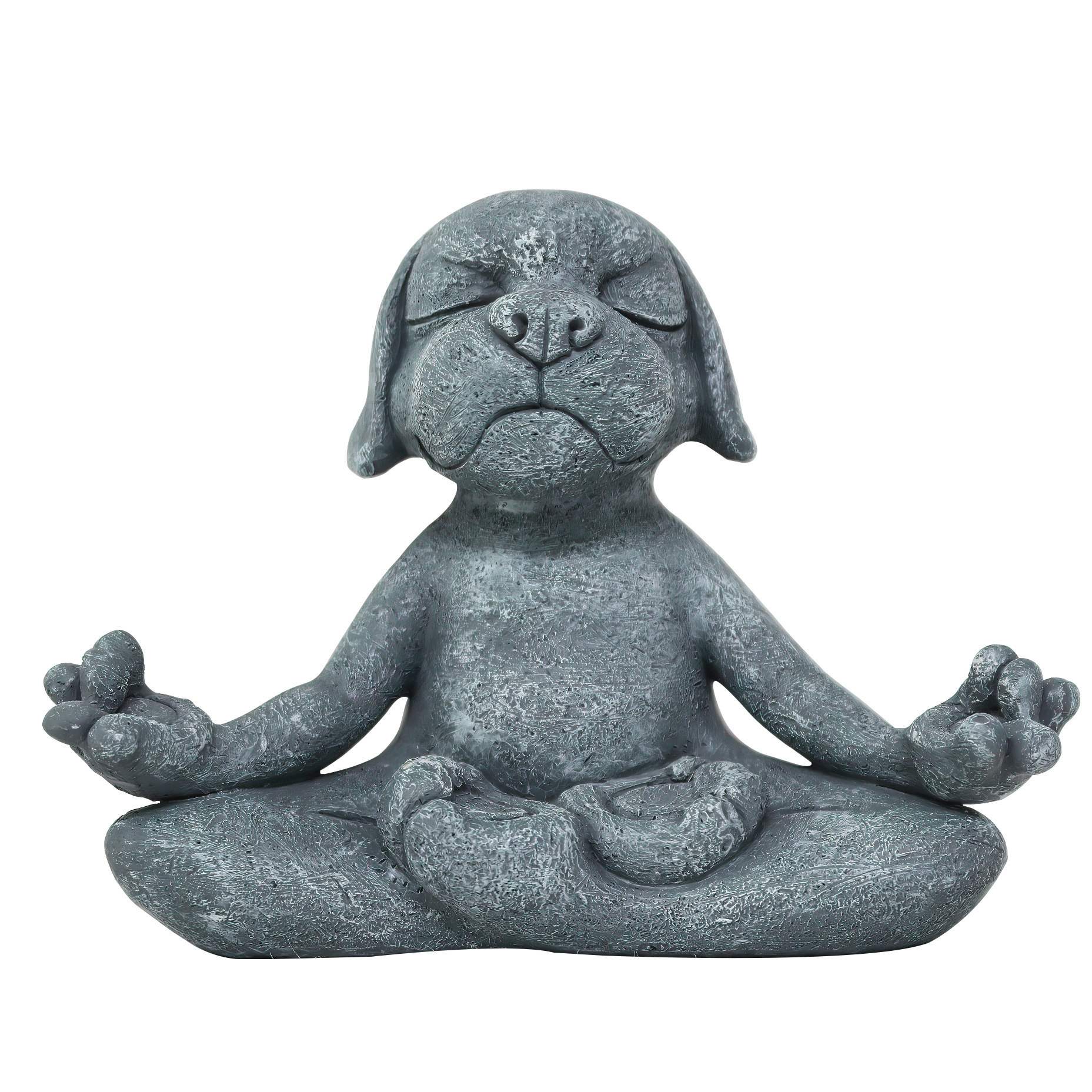  New Products Meditation Dog Ornaments Zen Yoga Resin Animal Sculpture Home Courtyard Garden Decorations