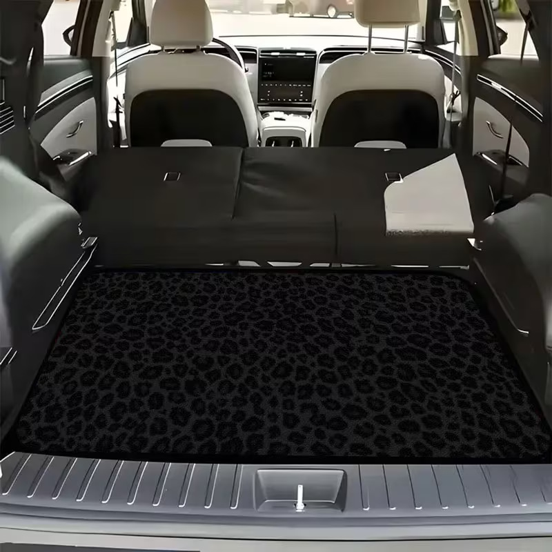 Simple Solid Color Car Trunk Mat, Stain-Resistant and Wear-Resistant, Universal for All Seasons, Water-Absorbent Storage Mat, Cross-Border Temu