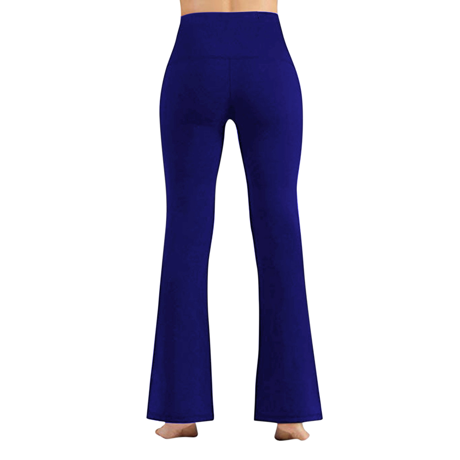 Women's Clothing fashionable slimming new high waisted high elastic solid color large leg pants casual yoga pants _voghion.com