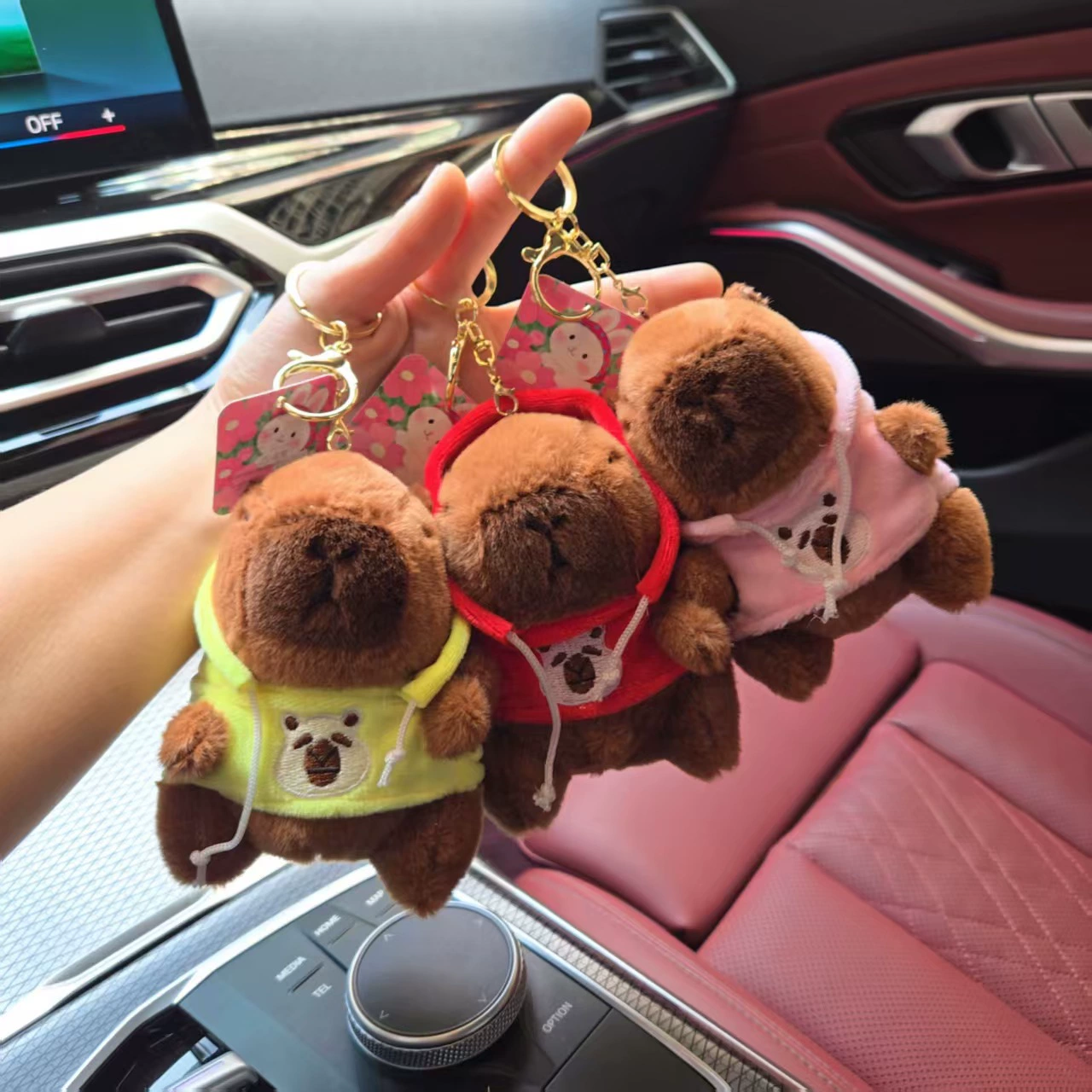 Симпатичные LOVE свитер капибары кукла креативная кукла Капибара трансформная игрушка маленькая подкладка брелок оптом