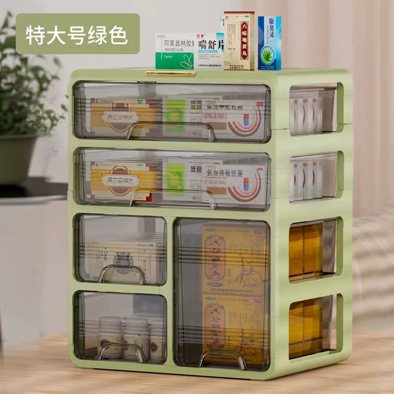 Multi-layer Medicine Box Pharmacular, Desktop Drawer Organizer, 1–4 Layers, Household