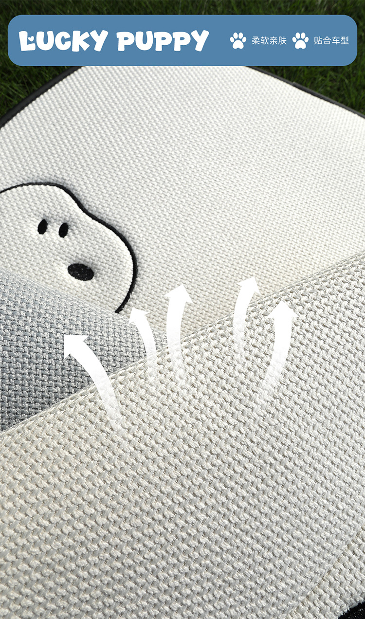 Car seat cushion for all seasons, cute cartoon internet-famous seat cover, simple internet-famous car seat cover, single piece