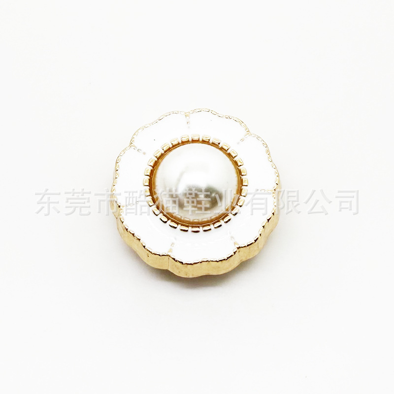 2025新款洞洞鞋配饰质感金属花朵吊坠diy鞋花沙滩鞋合金鞋扣装饰|undefined
