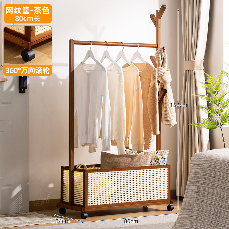 [메쉬수납바구니] 브라운-80롱(360°범용 롤러)