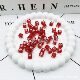 7mm Acrylic Square Red Bottom White Digital Letter Beads Children DIY Creative Bracelet Accessories Beads