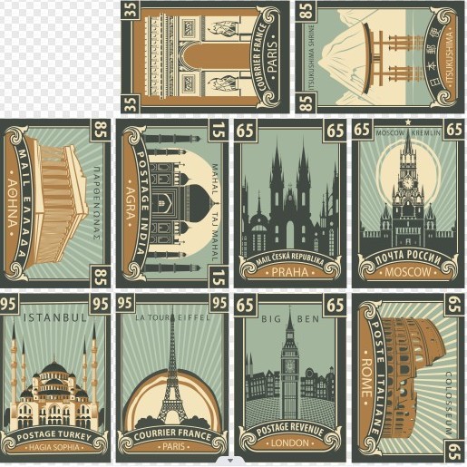 Colección de cientos de tarjetas de postal, estilo ins, estilo anime japonés, estilo retro, arte festivo, suministros culturales y creativos