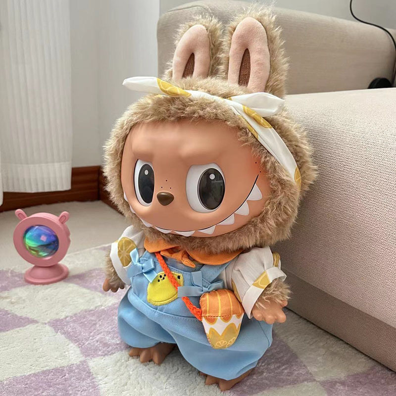 38cmラブブベビー服、ラブブぬいぐるみ服、ラブブ人形着替え、漢服スカートスーツ|undefined