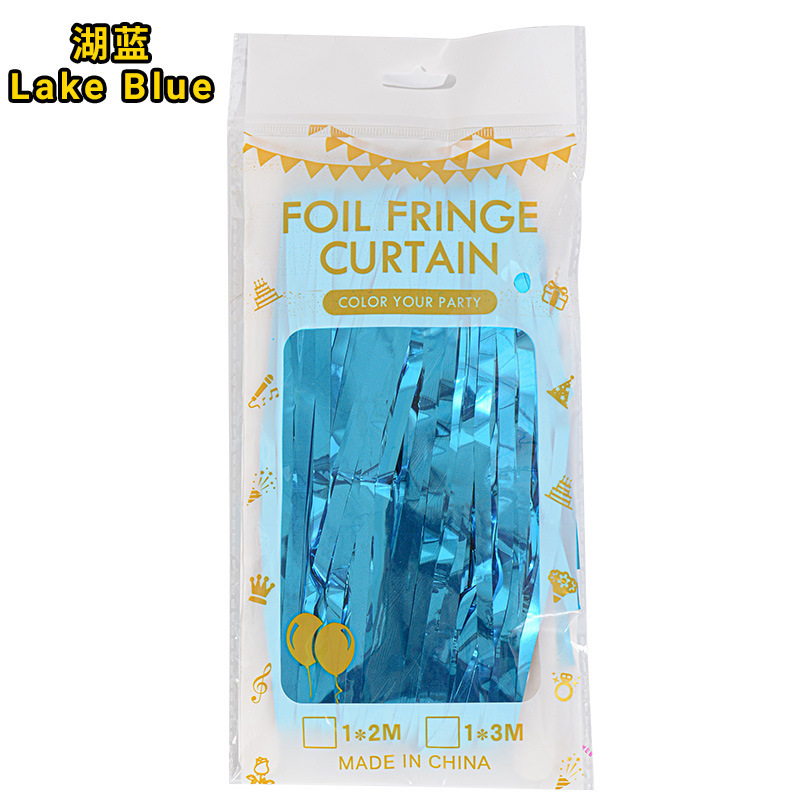 1 * 2m cortina de seda brillante decoración de la fiesta pared de fondo de oro de brillo de aluminio cortina de seda fábrica al por mayor