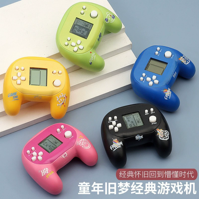 Мини‑портативная игровая консоль‑брелок, в стиле Tetris, лёгкая 0,06 кг