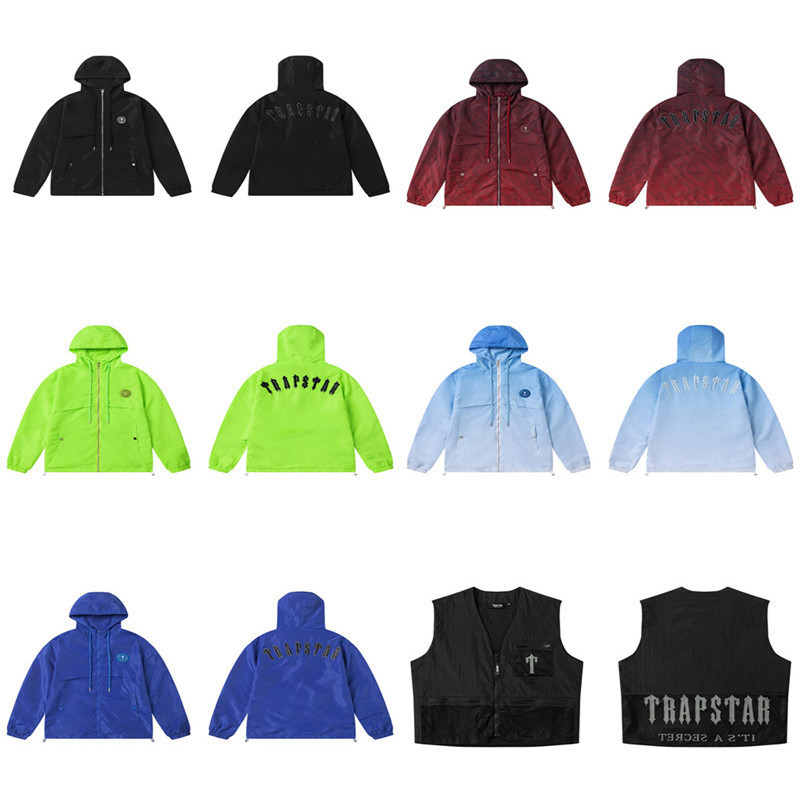 Foreign Trade Trapstar Autum New Jacket Outdoor Sports Loose Men's and Women's Couple Jacket Windbreaker Jacket Trendy Foreign Trade Trapstar Autum New Jacket Outdoor Sports Loose Men's and Women's Couple Jacket Windbreaker Jacket Trendy