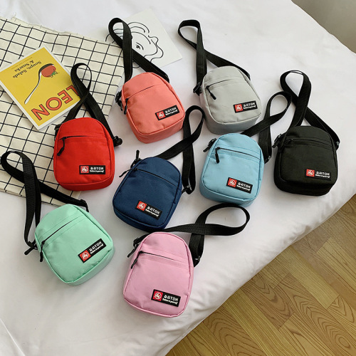 Mobile phone bag small bag men  new style trendy shoulder bag women students internet celebrity versatile small crossbody mini canvas bag