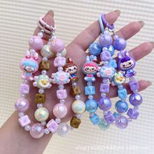 可爱拉布布手机链愤怒小鸟包包挂件钥匙扣DIY手机挂饰串珠送闺蜜