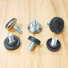 Factory direct sale M8*50 external stainless steel adjustable feet furniture lifting balance anti-vibration adjustable leveling foot pad