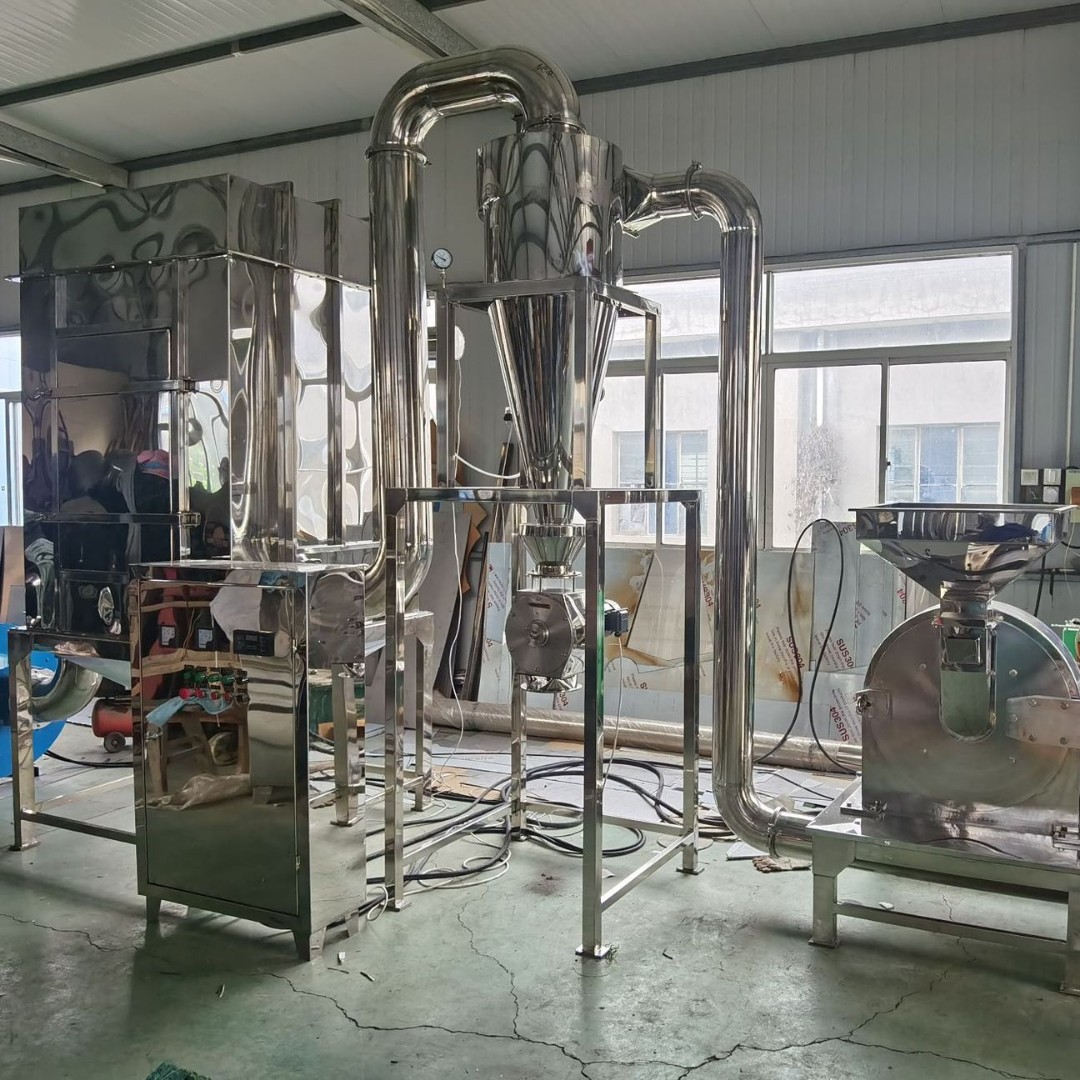 60B型化妆品乳业药品磨粉机调味料食用盐脉冲除尘式粉碎机