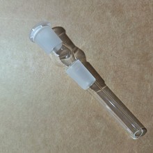 跨境玻璃杆子水烟壶烟枪配件14标准口上口下塞水烟壶烟枪烟斗插管