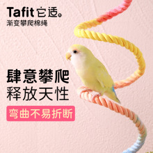 它适鹦鹉旋转攀爬绳玄凤牡丹虎皮秋千攀爬玩具棉绳站杆鸟鹦鹉用品