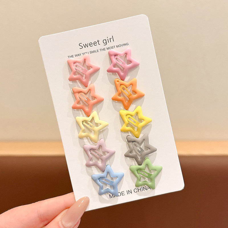 Broches para Cabello BB con Estrella de Cinco Puntas Aleación para Mujeres