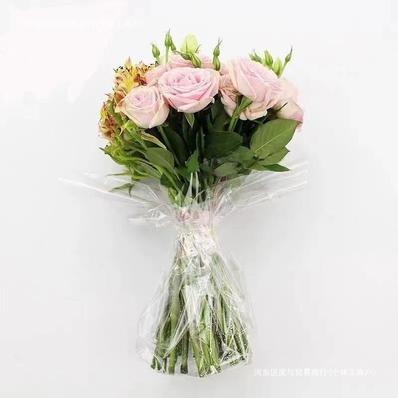 高透防水包花泥OPP鲜花花束diy包装纸玻璃纸防尘透明花店材料批发
