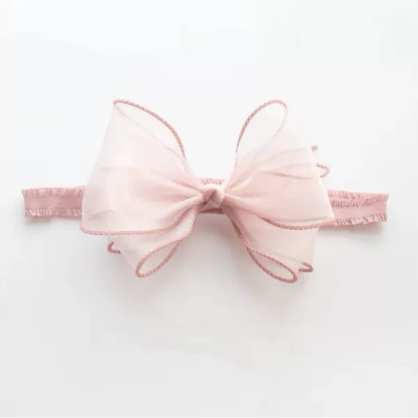 South Korea new Korean style children's hair band hair accessories baby cute mesh bow Internet celebrity lace hair band