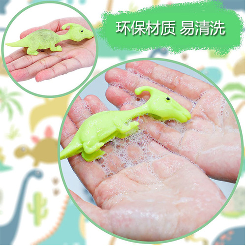 Creative finger slingshot dinosaur decompression toy slingshot target dinosaur cheering trick vent sticky wall toy