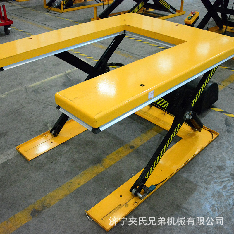 工場生産シザーリフトプラットフォーム積み降ろし固定電動自動中小型油圧リフトU字型|undefined