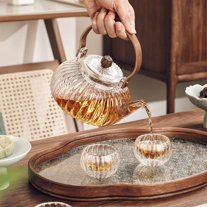 Glass flavored tea, teapot, tea cup, tea set, wholesale, increased thickness