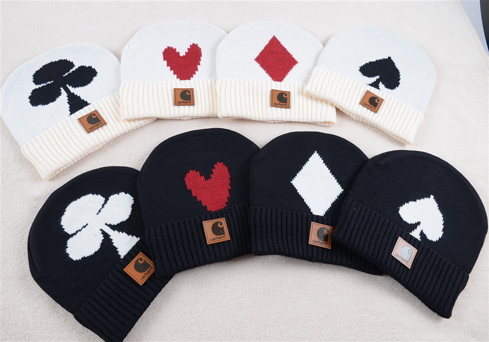 Unisex Fashion Card Heart Shape Wool Cap display picture 1